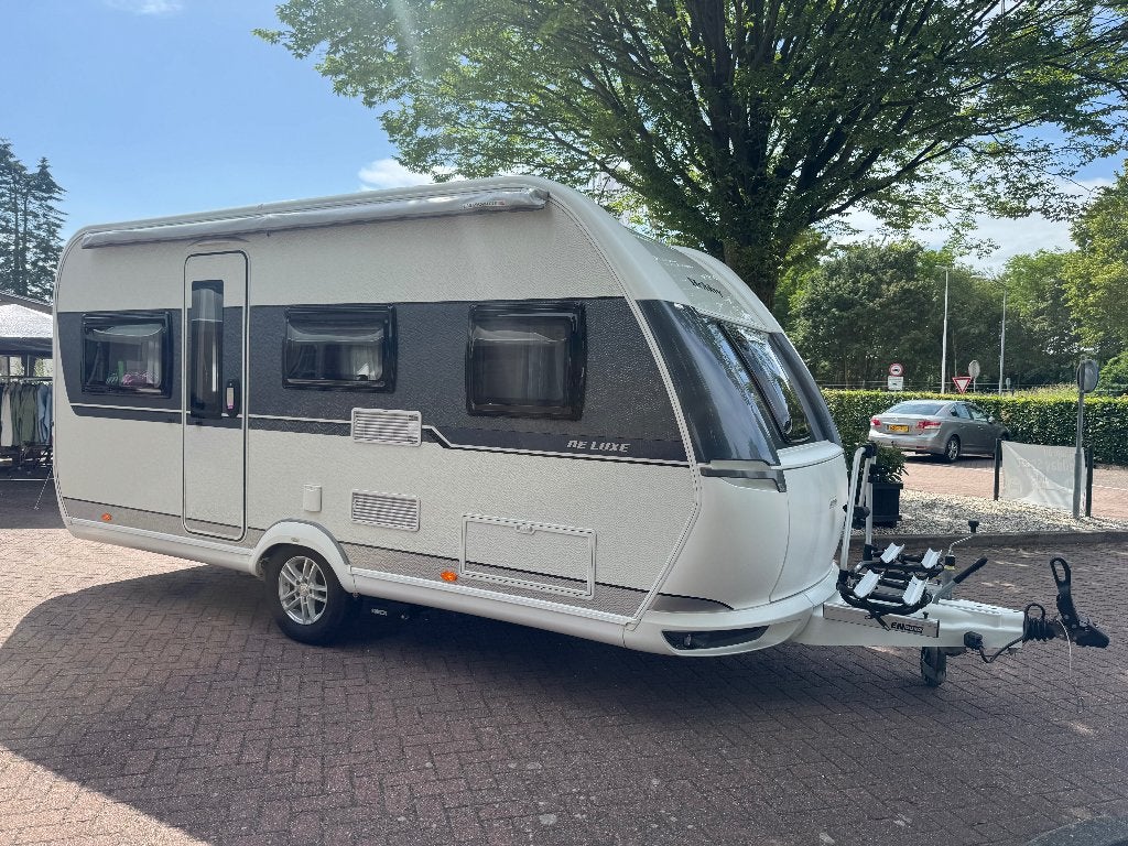 Hobby De Luxe 455 UF Mover,Fietsendrager, Rondzit, Hobby, Bedrijf, Dwarsbed