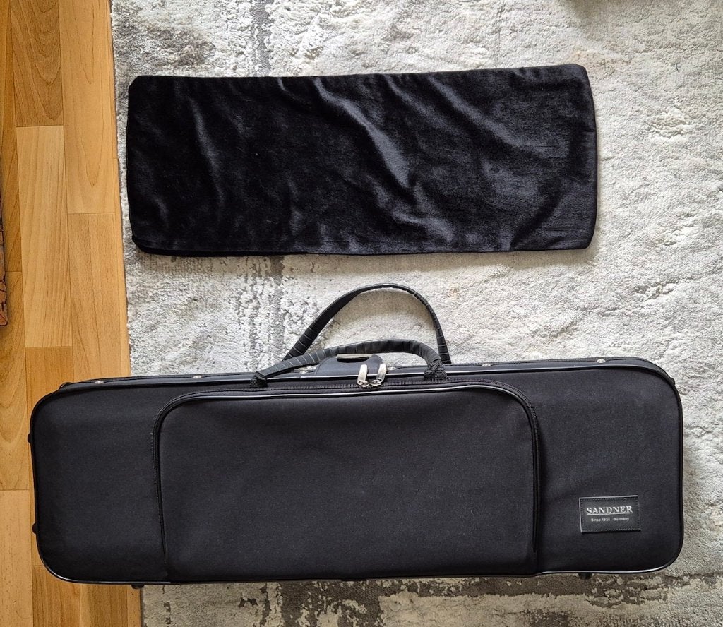 Luxe Sandner Germany vioolkoffer voor een 4/4 viool., Ophalen of Verzenden, Zo goed als nieuw, Viool of Altviool