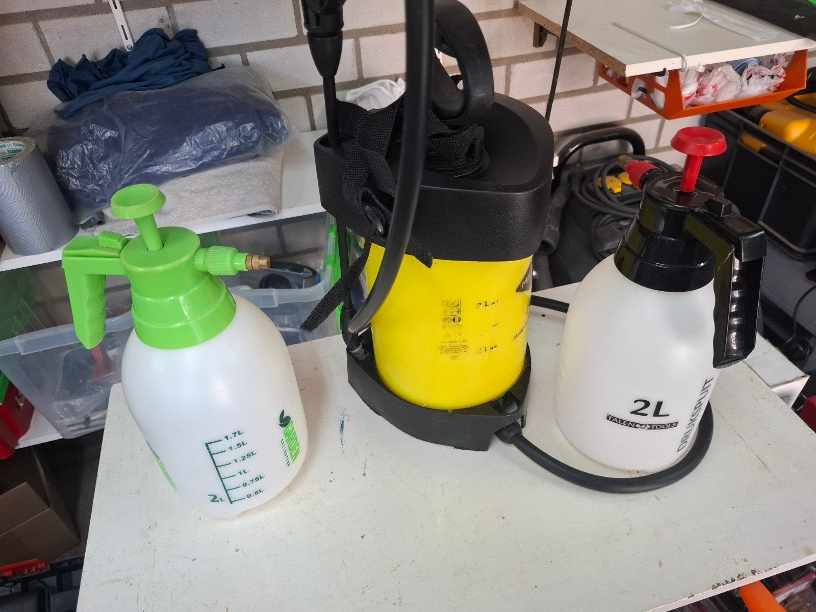 3x Drukspuiten, Tuin en Terras, Ophalen, Gebruikt, Overige soorten
