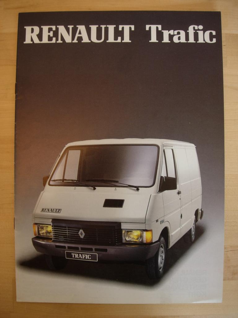 Renault Trafic Brochure ca 1987, Renault, Ophalen of Verzenden, Zo goed als nieuw, Renault