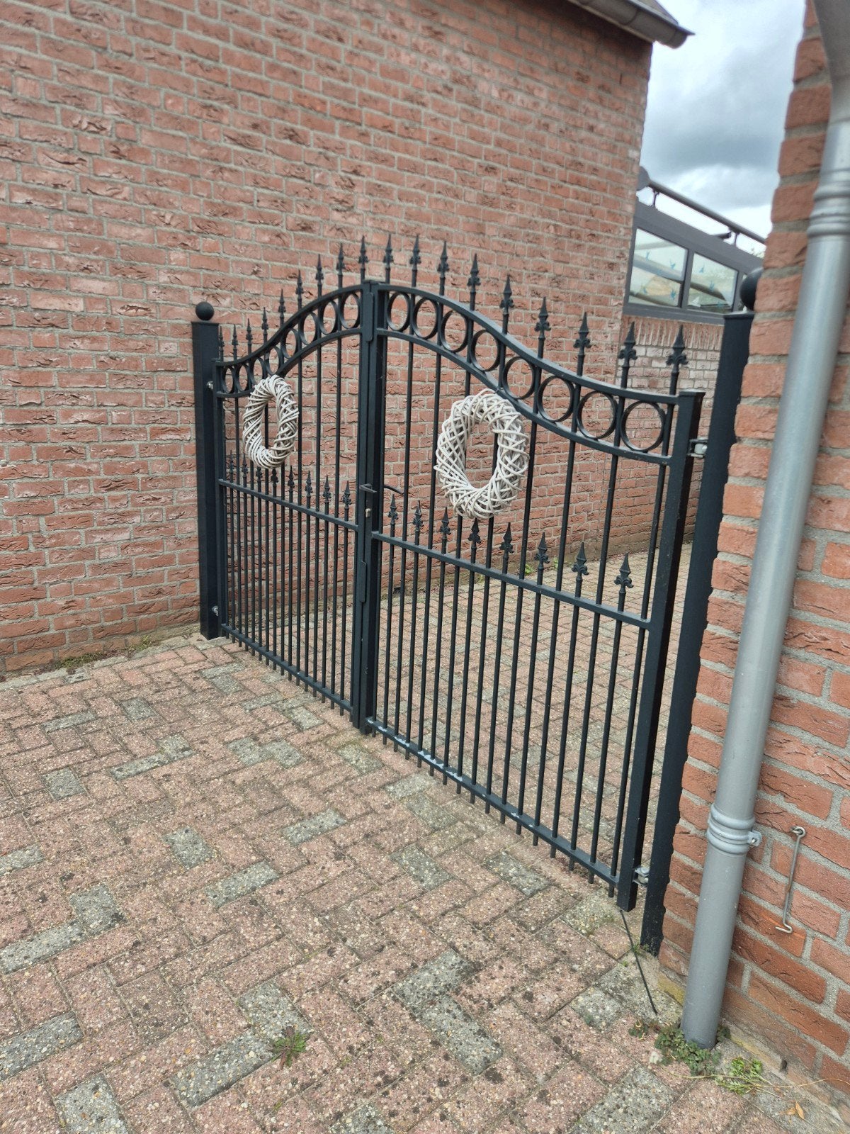 ijzeren poort, Ophalen, Gebruikt, 150 tot 200 cm, IJzer