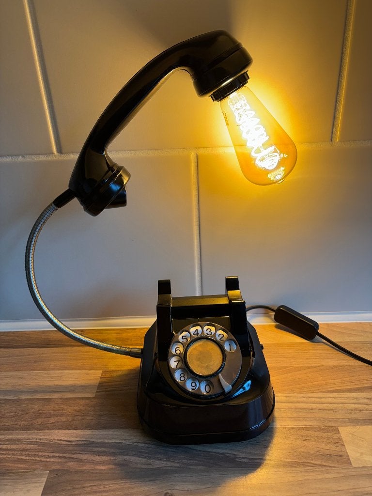 vintage telefoon, Ophalen of Verzenden, Gebruikt, Met draaischijf