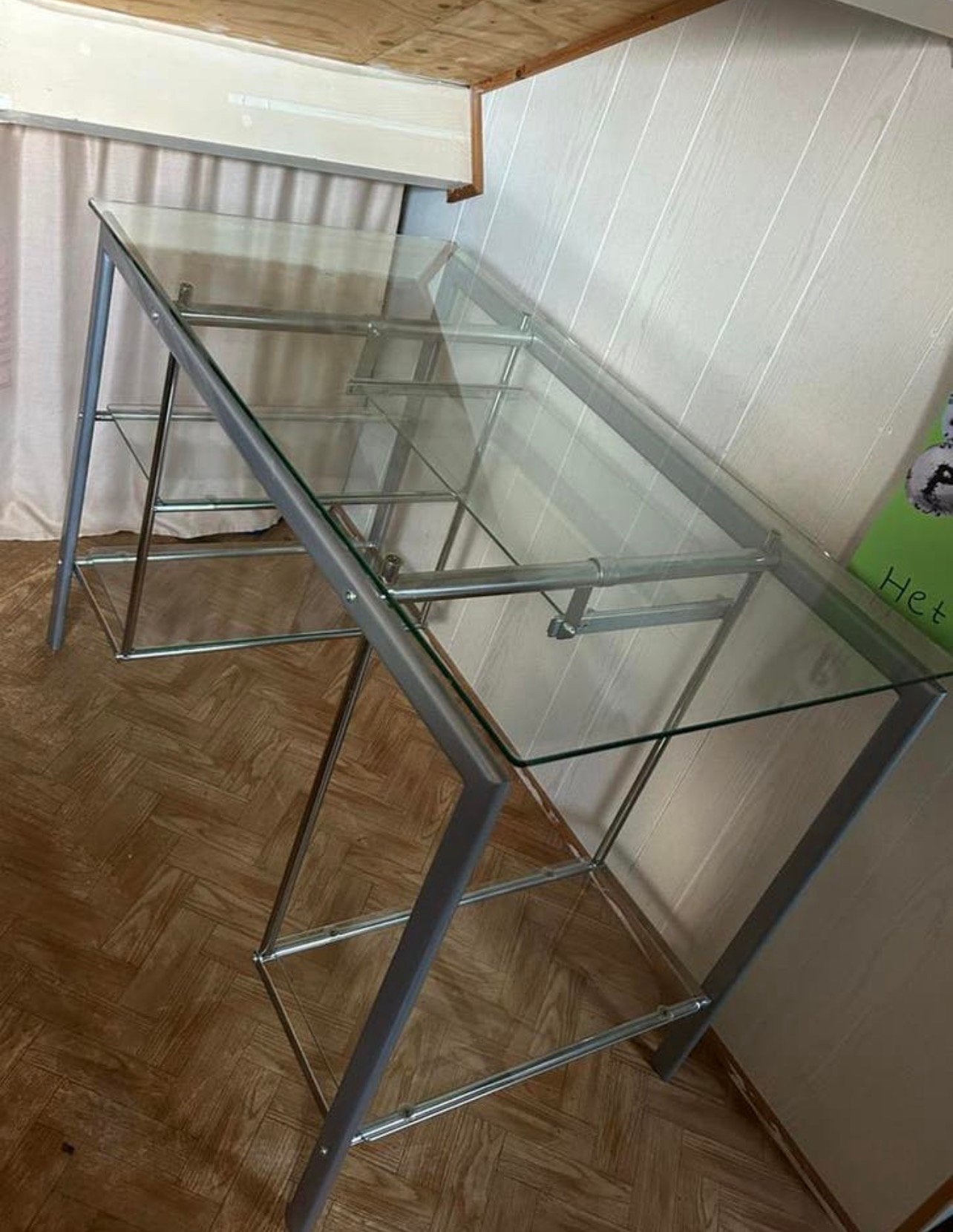 Glazen bureau, Ophalen of Verzenden, Gebruikt, Glas