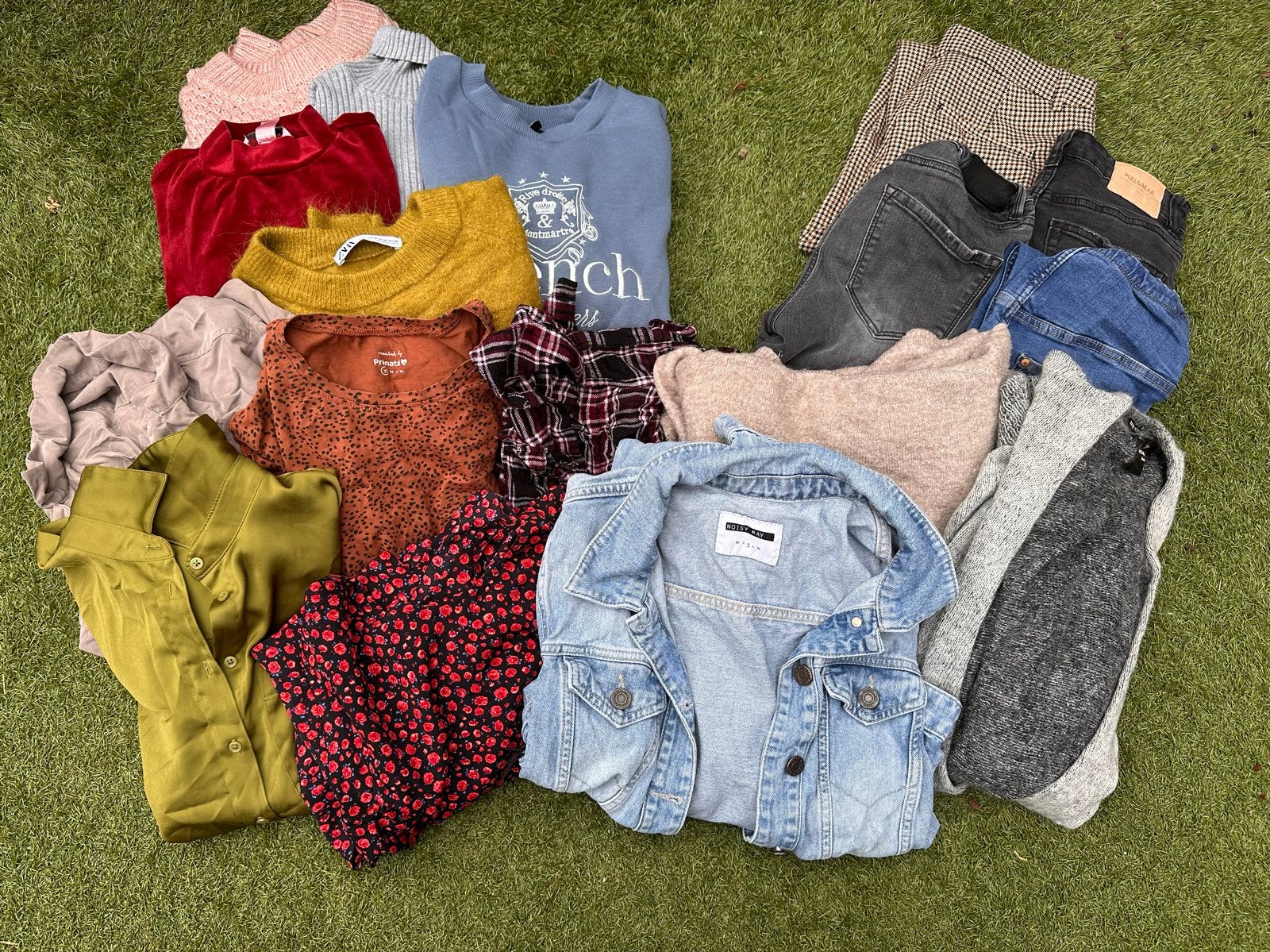 Winterkleding pakket 17 stuks: Broeken, truien, jurkjes, etc, Ophalen of Verzenden, Gedragen