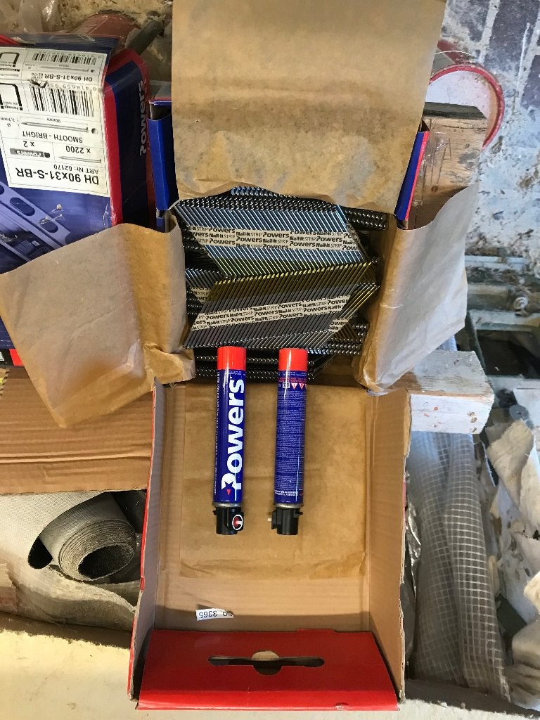 PASLODE ,SPIJKERS ,GAS ,POWERS ,HITACHI ,TJEP ,MAKITA ,MAX, Doe-het-zelf en Verbouw, Ophalen of Verzenden, Nieuw, 50 tot 100 mm