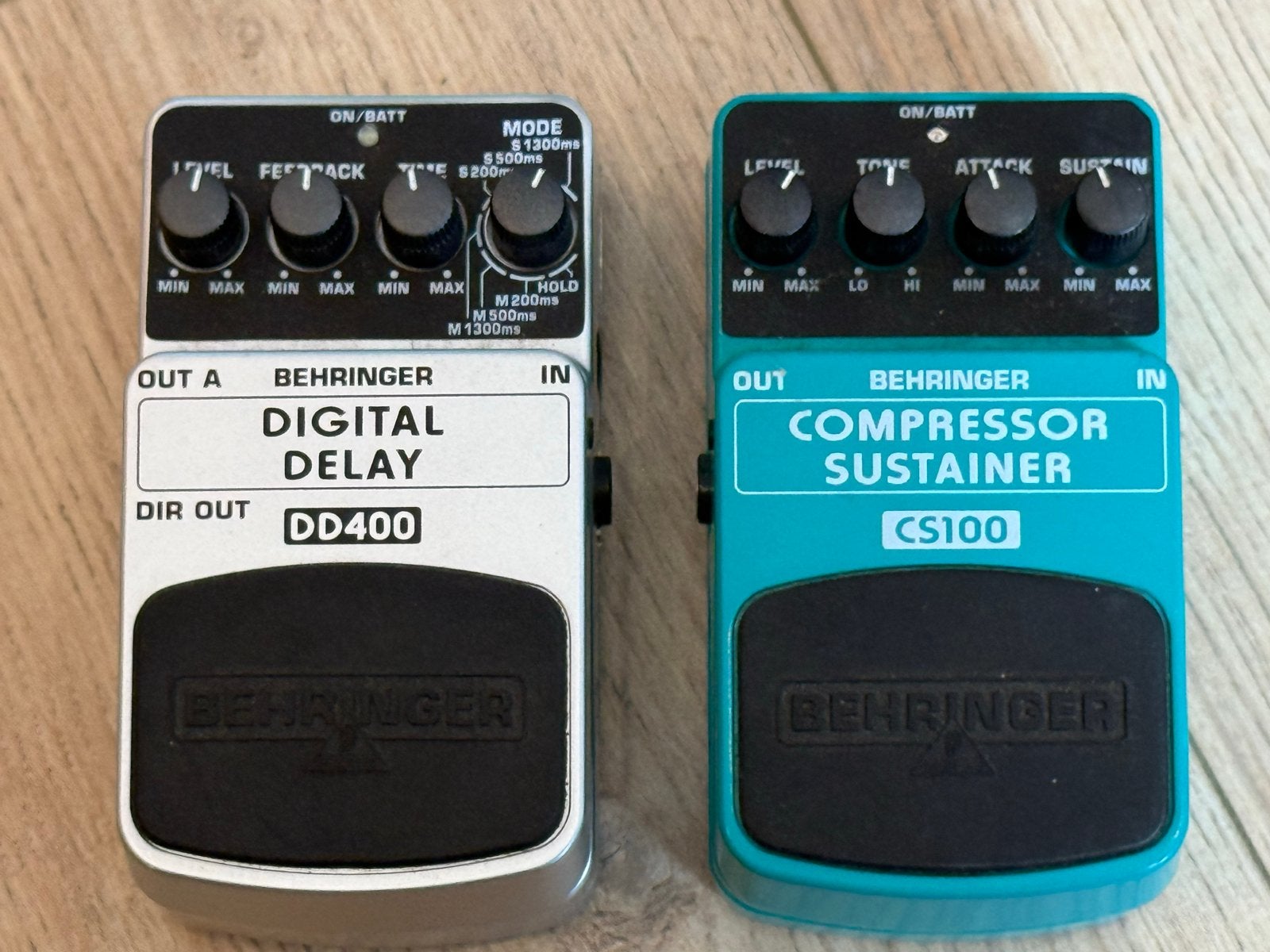 Behringer DD400 Digital Delay & CS100 Compressor Sustainer, Delay of Echo, Behringer, Ophalen of Verzenden, Zo goed als nieuw