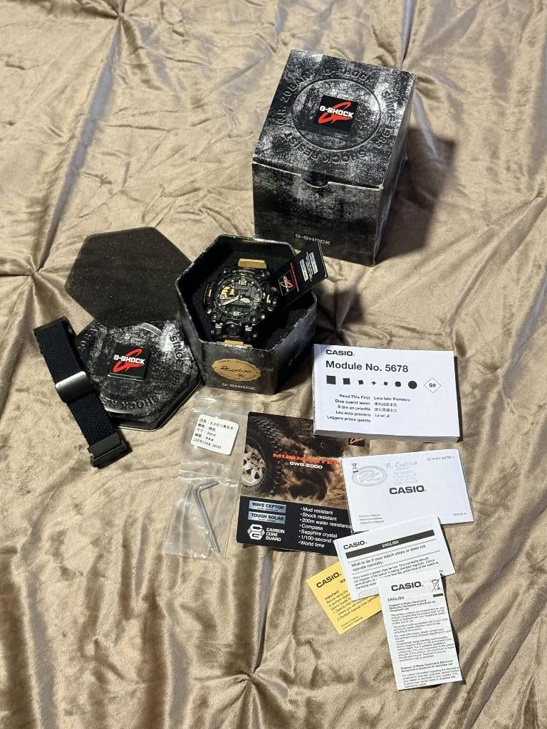 GShock GWG-2000 Mudmaster Carbon horloge | Volledig compleet, Sieraden, Tassen en Uiterlijk, Horloges | Heren, Ophalen of Verzenden
