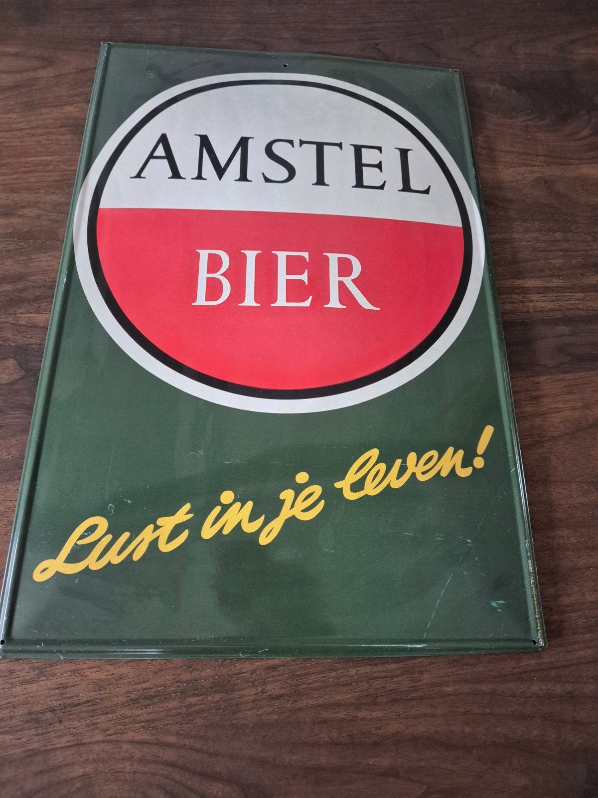 Amstel Bier Reclamebord, Ophalen of Verzenden, Gebruikt, Reclamebord