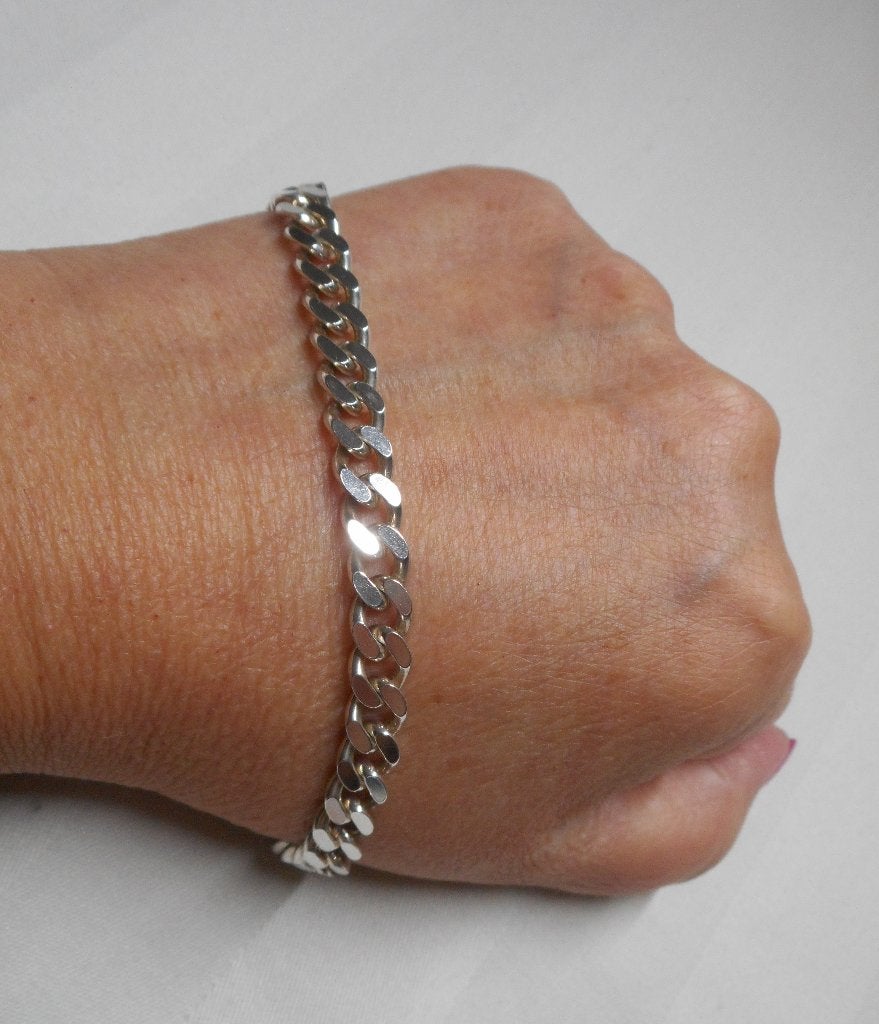 Zilveren Gourmet schakel armband nr.1785, Verzenden, Zo goed als nieuw, Zilver, Zilver