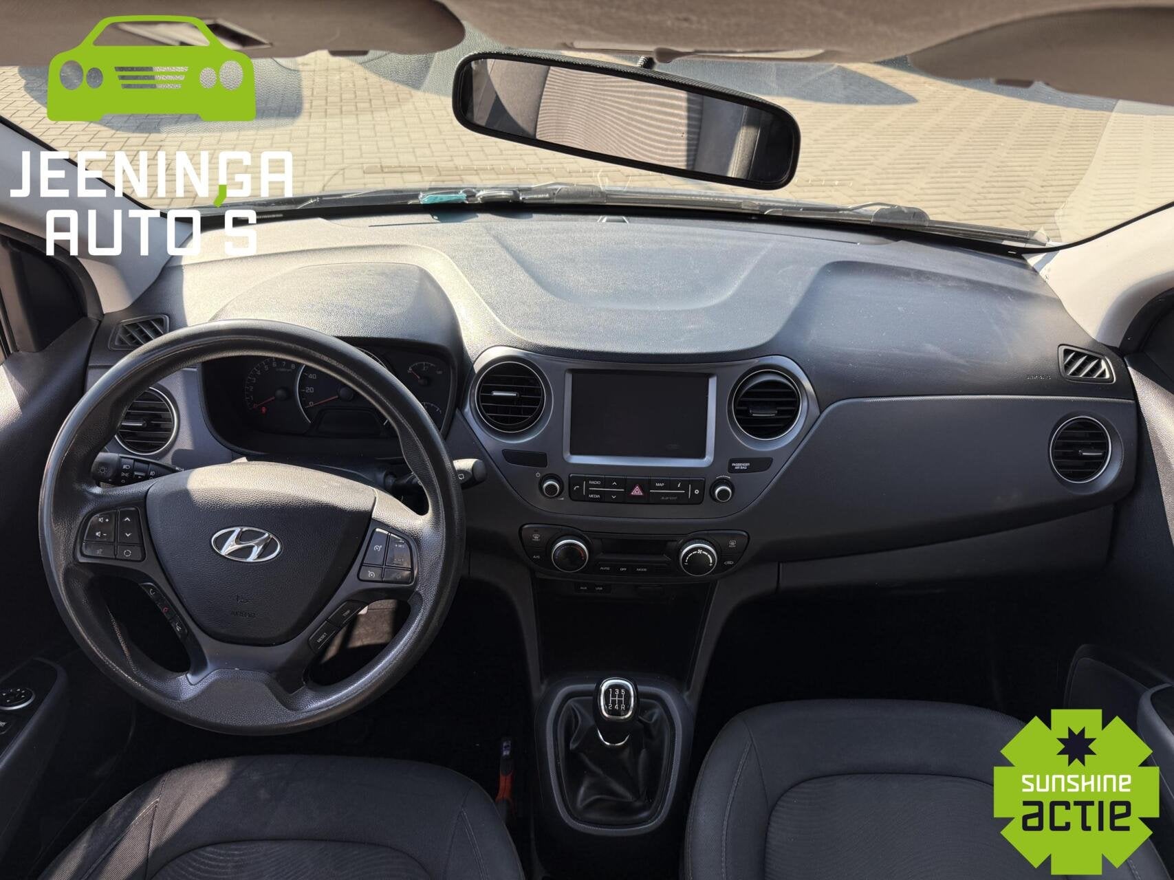 Hyundai i10 1.0i Go! 2017|AppleCarPlay|Navi|Airco|PDC|NAP, Voorwielaandrijving, Stof, Gebruikt, 4 stoelen
