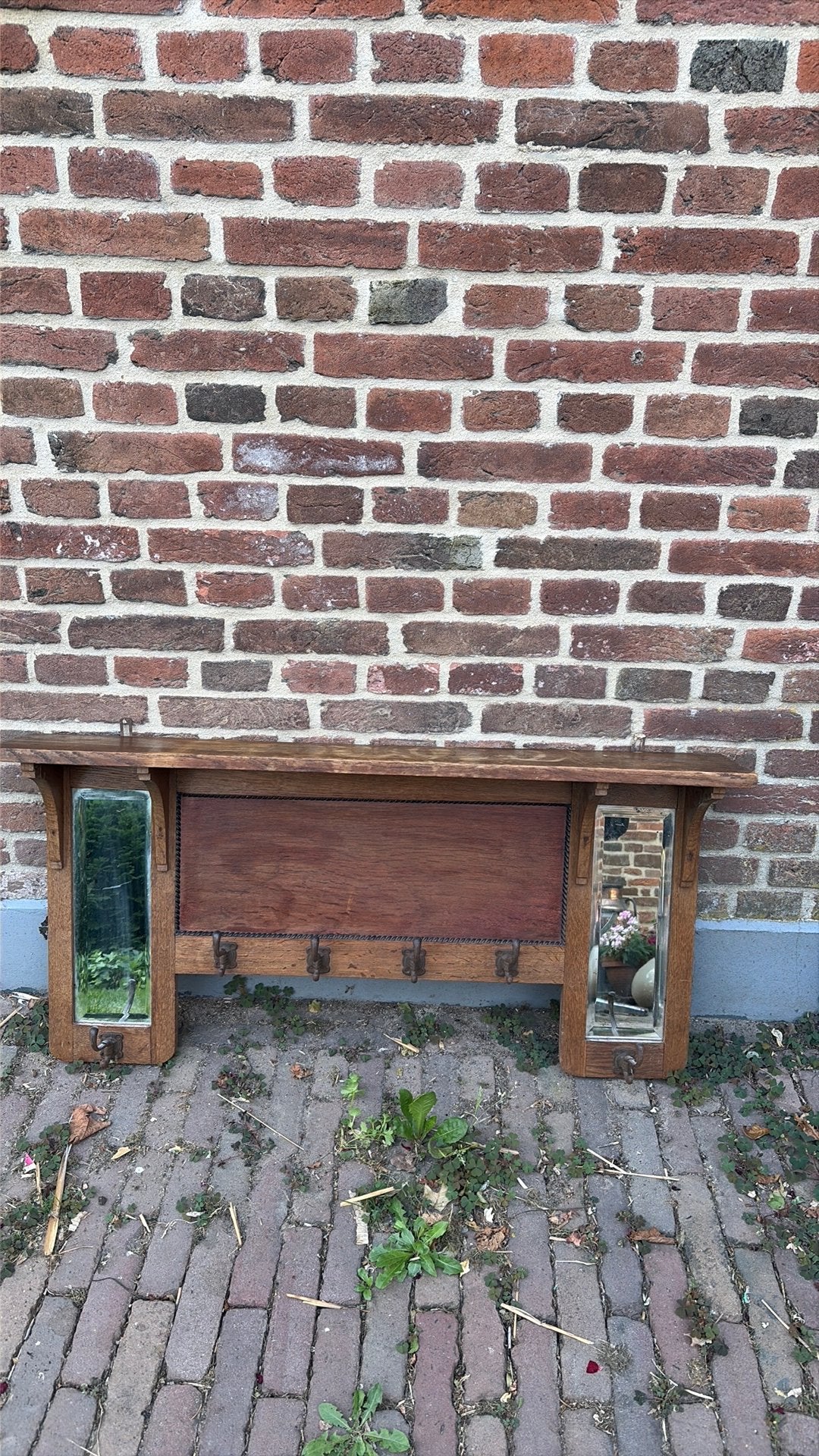 Art deco eiken kapstok, Ophalen