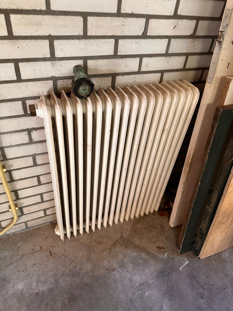 Vintage gietijzeren radiator jaren 30, Ophalen, Gebruikt, Radiator, 60 tot 150 cm