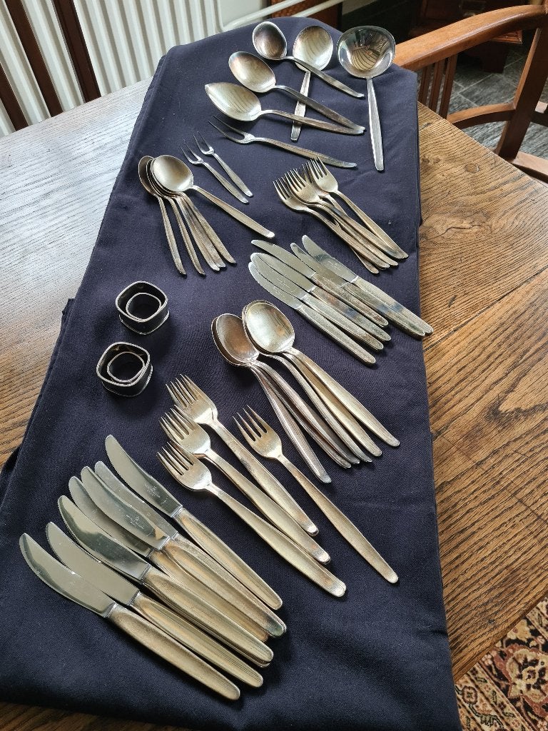 Zilver plated ontbijt/lunch/dessert- en diner bestek, Ophalen