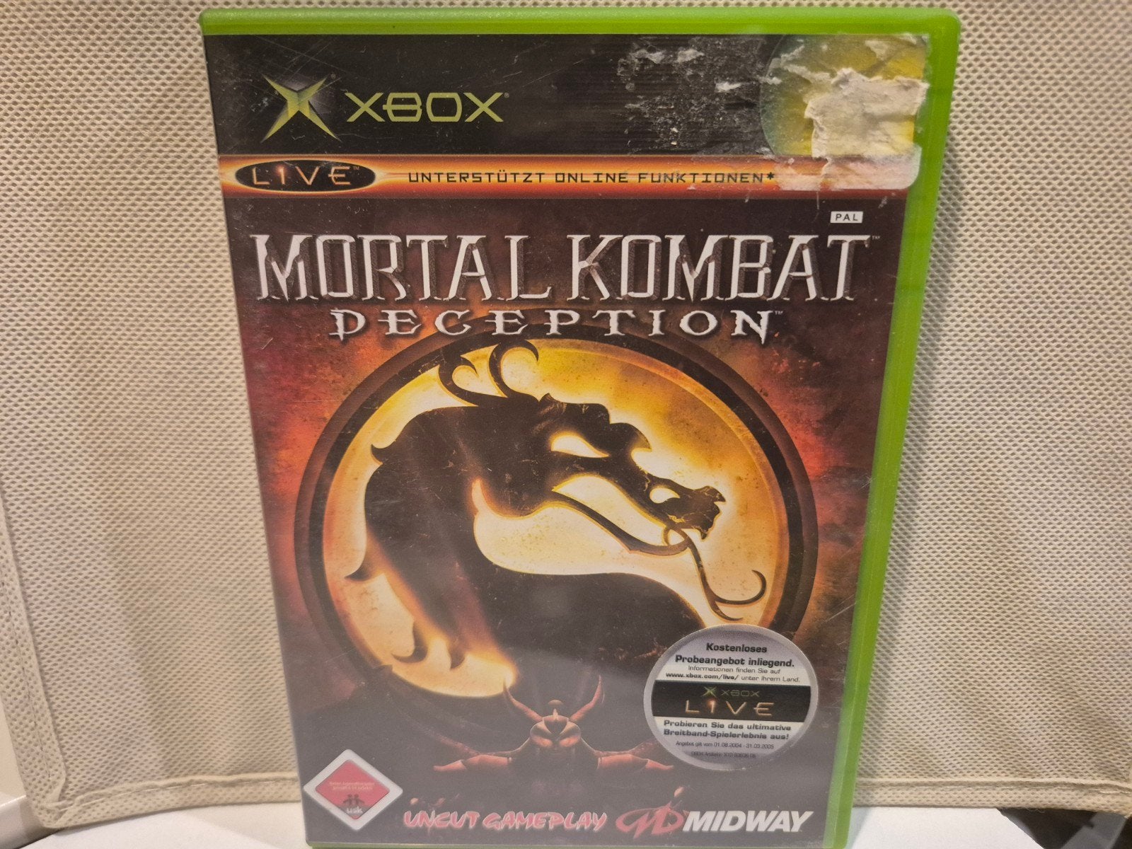 Mortal Kombat Deception XboX Classic, Vanaf 18 jaar, Vechten, 1 speler, Ophalen of Verzenden