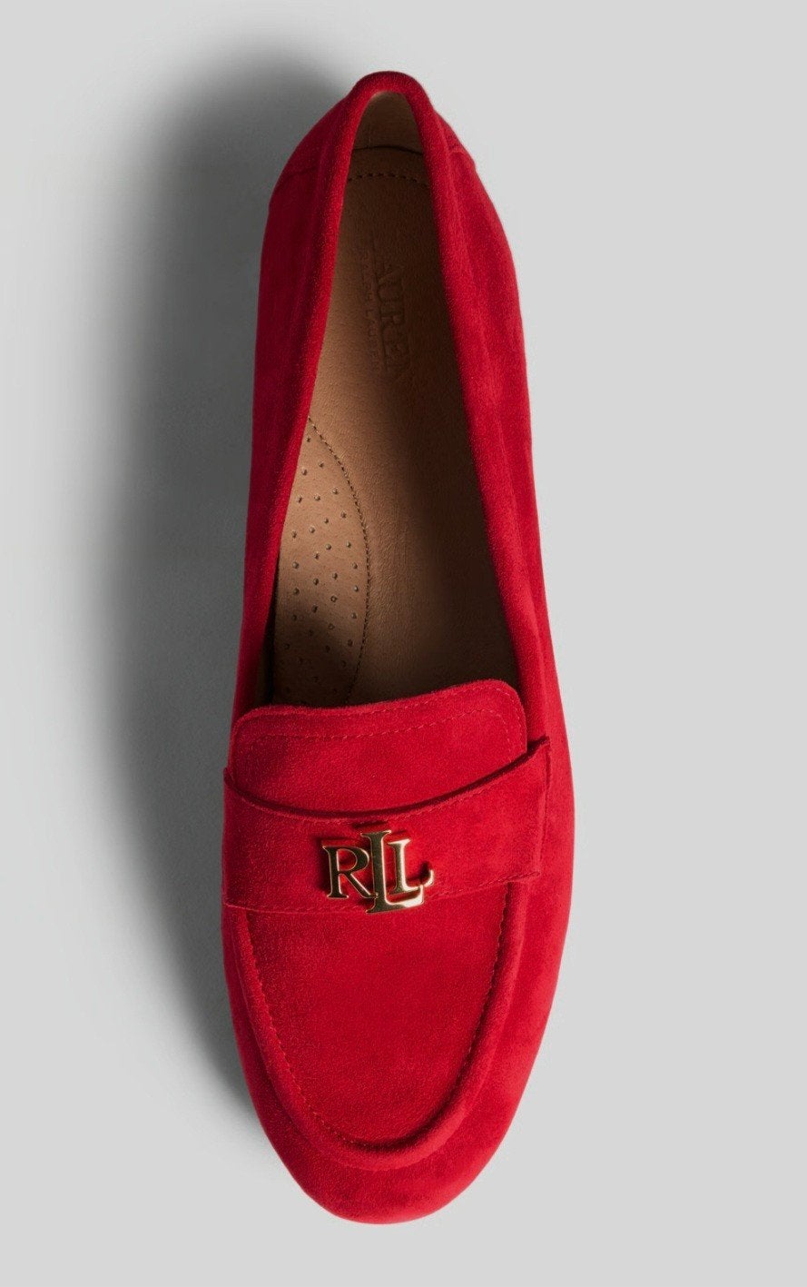Ralph Lauren leren loafers dames rood maat 40 nieuw, Instappers, Nieuw, Ophalen of Verzenden, Ralph Lauren