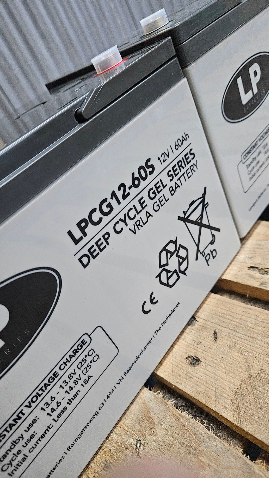 2 Nieuwe Landport 12V 60Ah Gel Accu's - Deep Cycle, Ophalen, Nieuw