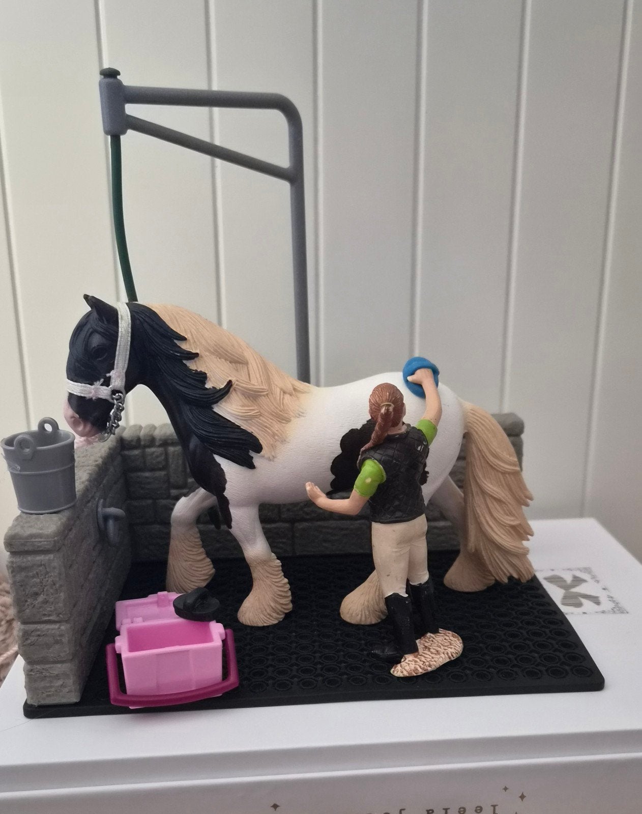 Schleich paard met ruiter en wasplaats, Ophalen of Verzenden
