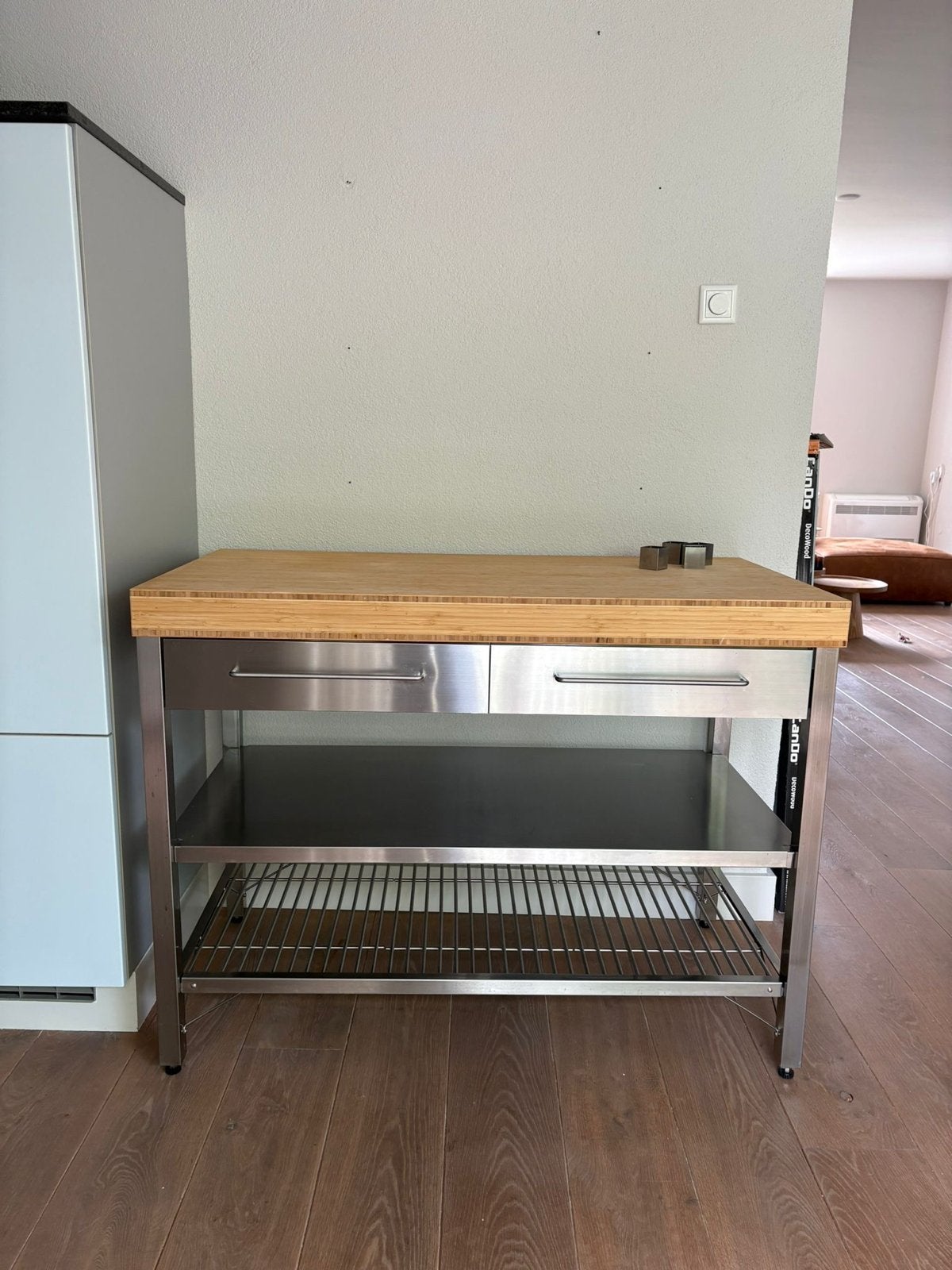 IKEA RIMFORSA Keukentrolley/Werkbank  Bamboe, Huis en Inrichting, Ophalen, Gebruikt, Hout, IKEA