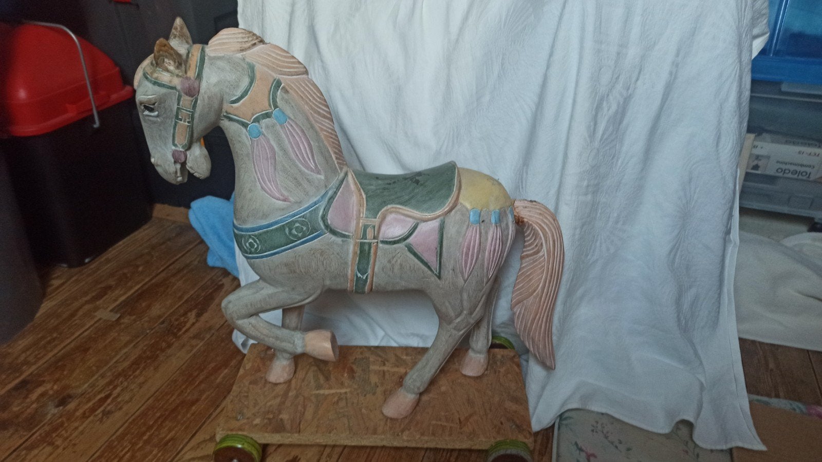 Houten Paardje, Ophalen, Gebruikt, Paard, Beeldje of Figuurtje