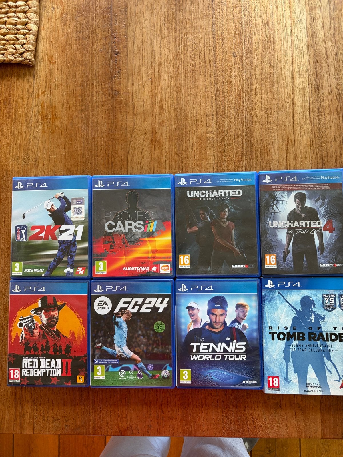 PS4 games: Red Dead Redemption 2, Uncharted, FC24, Tomb Raid, Spelcomputers en Games, Games | Sony PlayStation 4, Gebruikt, Vanaf 18 jaar