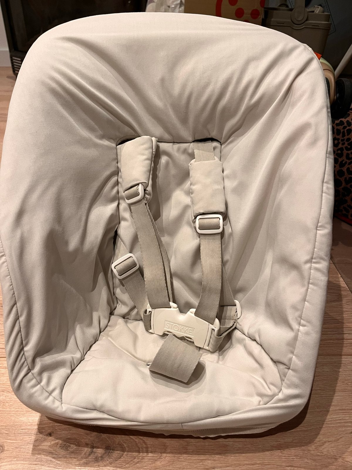 Stokke Tripp Trapp Newborn Set met speelgoedhanger, Ophalen of Verzenden, Zo goed als nieuw, Meegroeistoel, Aanschuifbaar
