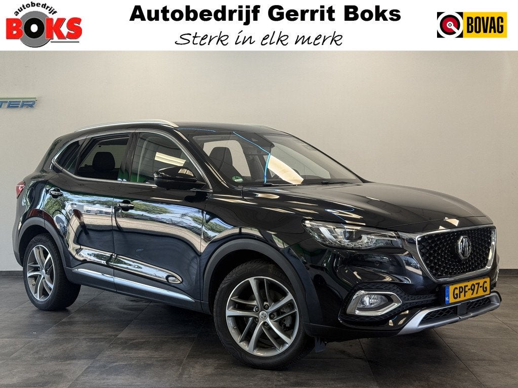 MG EHS 1.5 TGDI Luxury Panoramadak Leder Trekhaak (bj 2022), Auto's, MG, Gebruikt, Overige brandstoffen, Zwart, Bedrijf