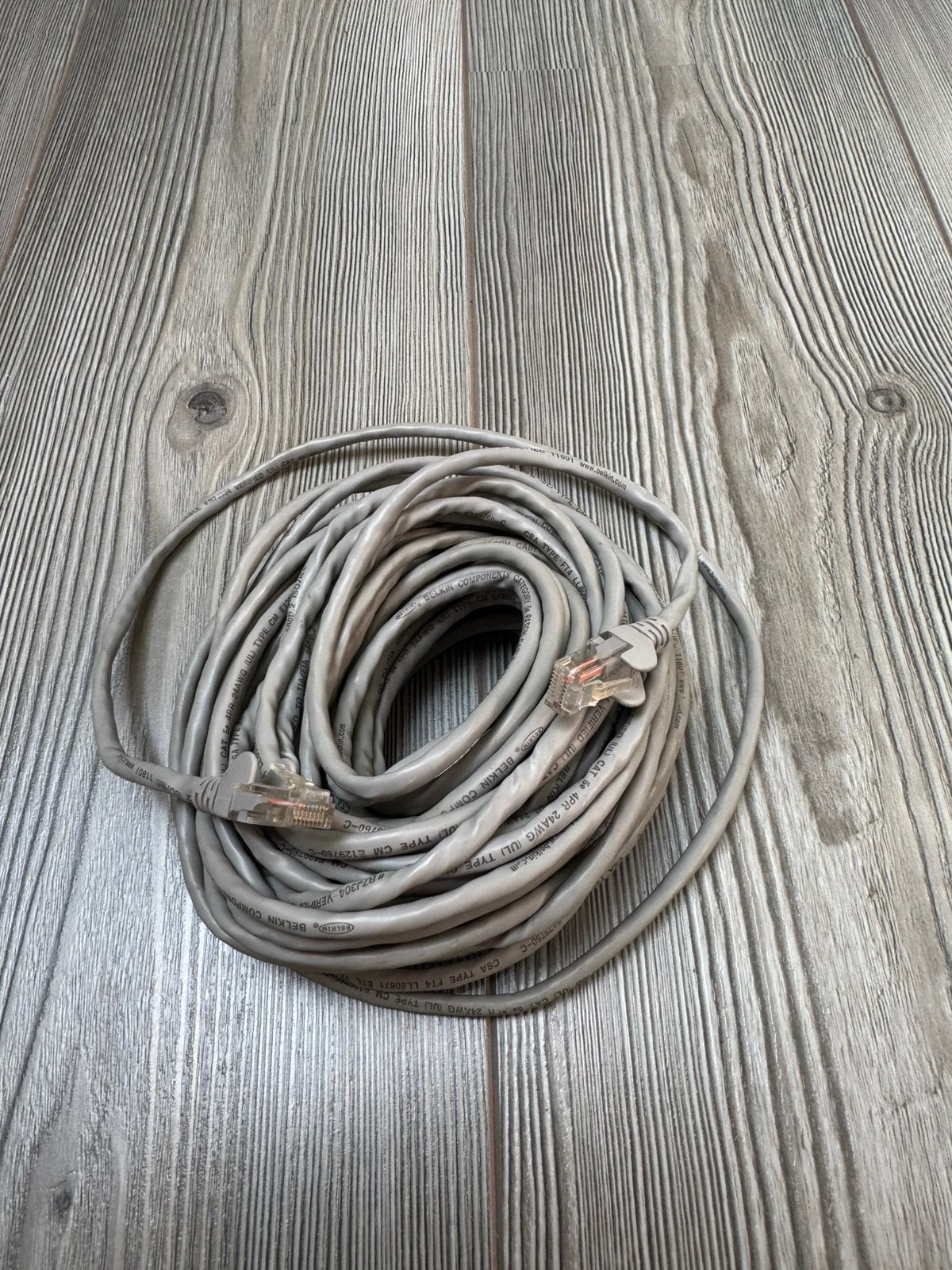 Belkin CAT 5e UTP Ethernet Kabel - Grijs, Ophalen, Gebruikt