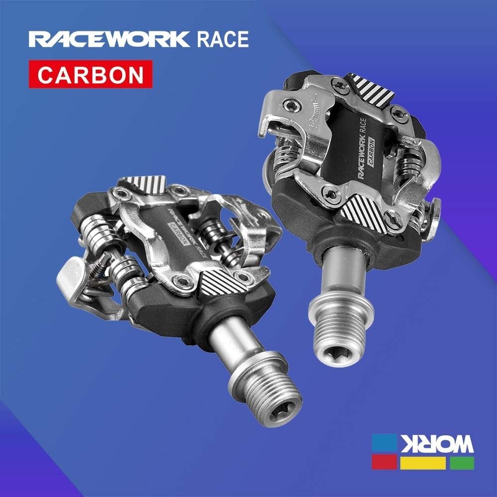 RaceWork SPD Klik~Duo en Flatpedalen~ NIEUW❗, Crankstel of Pedalen, Racework, Gravelbike, Nieuw