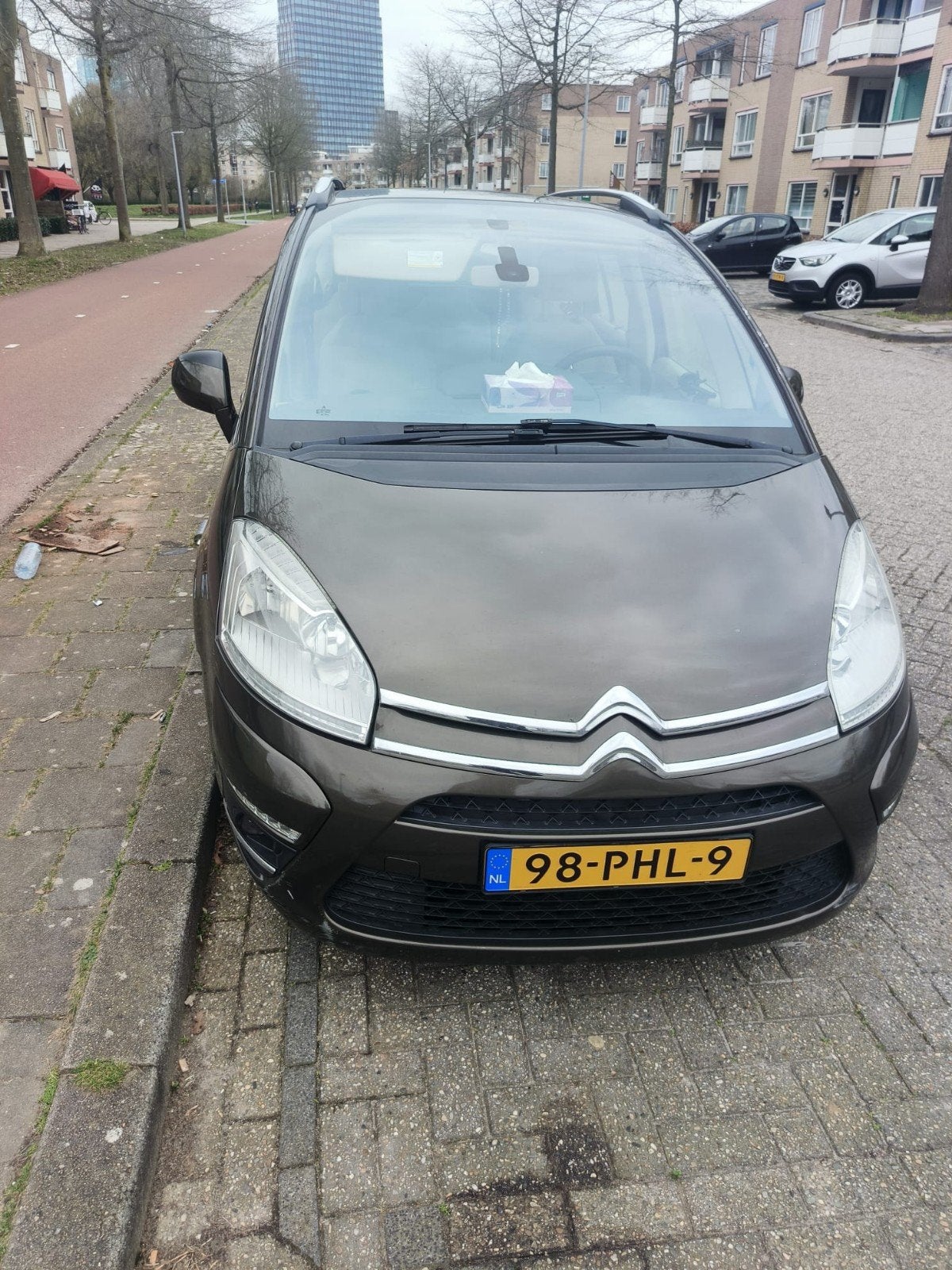 AUTOMAAT Citroën C4 Picasso 1.6 THP EGS 7-ZITS 2011 Bruin, Euro 6, Bruin, 7 stoelen, C4 (Grand) Picasso