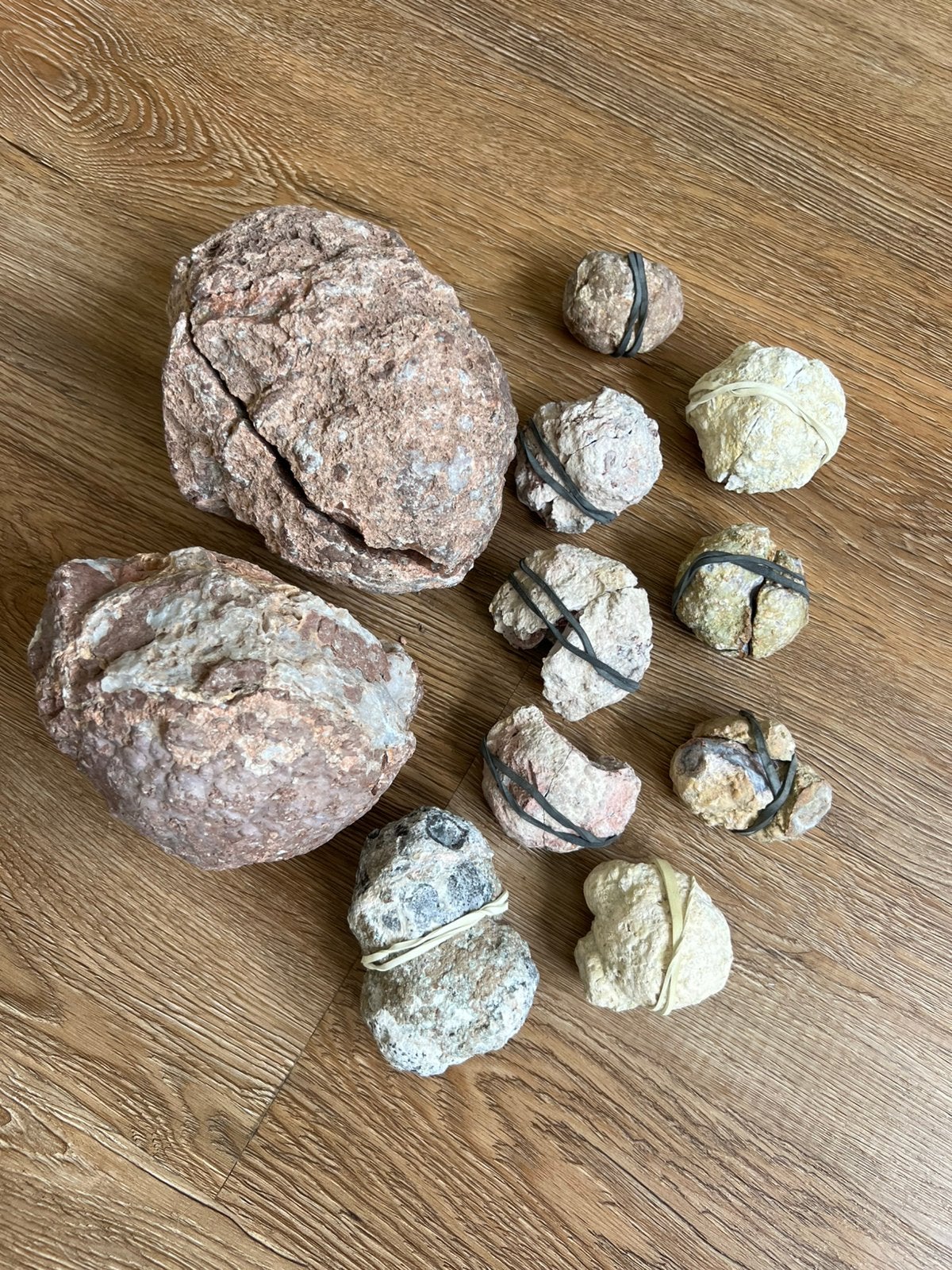 Set geodes uit Mexico, Ophalen of Verzenden, Mineraal