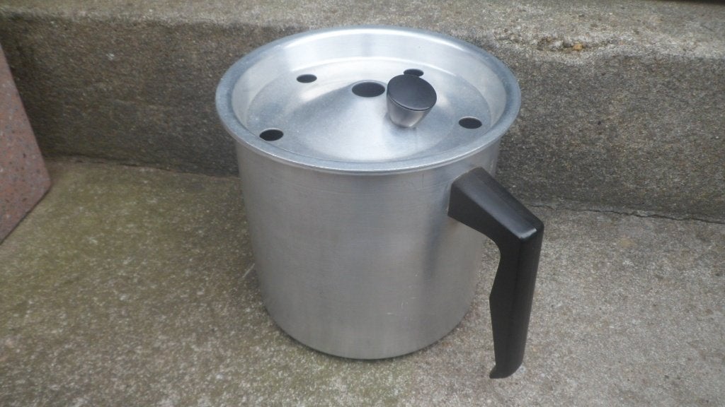 Vintage melkkoker Berk Kampen 2,5 liter aluminium, Ophalen of Verzenden