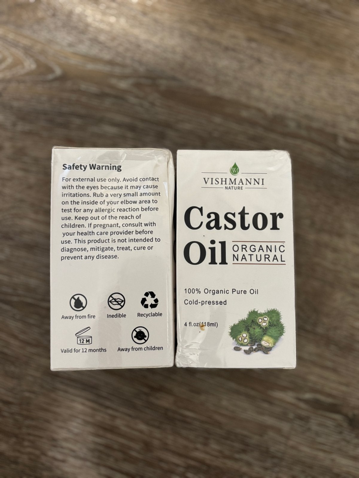 VISHMANNI Castorolie - 100% Biologische Koudgeperste Olie, Ophalen of Verzenden, Nieuw, Overige typen