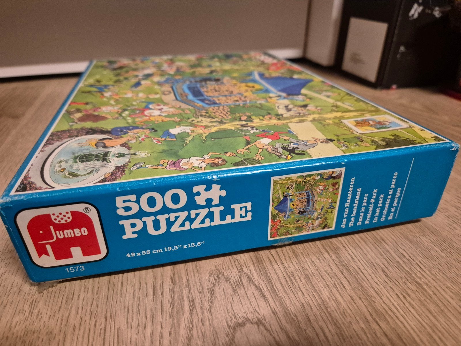 Jan van Haasteren puzzel in het park 500 stukjes, Ophalen of Verzenden, 500 t/m 1500 stukjes