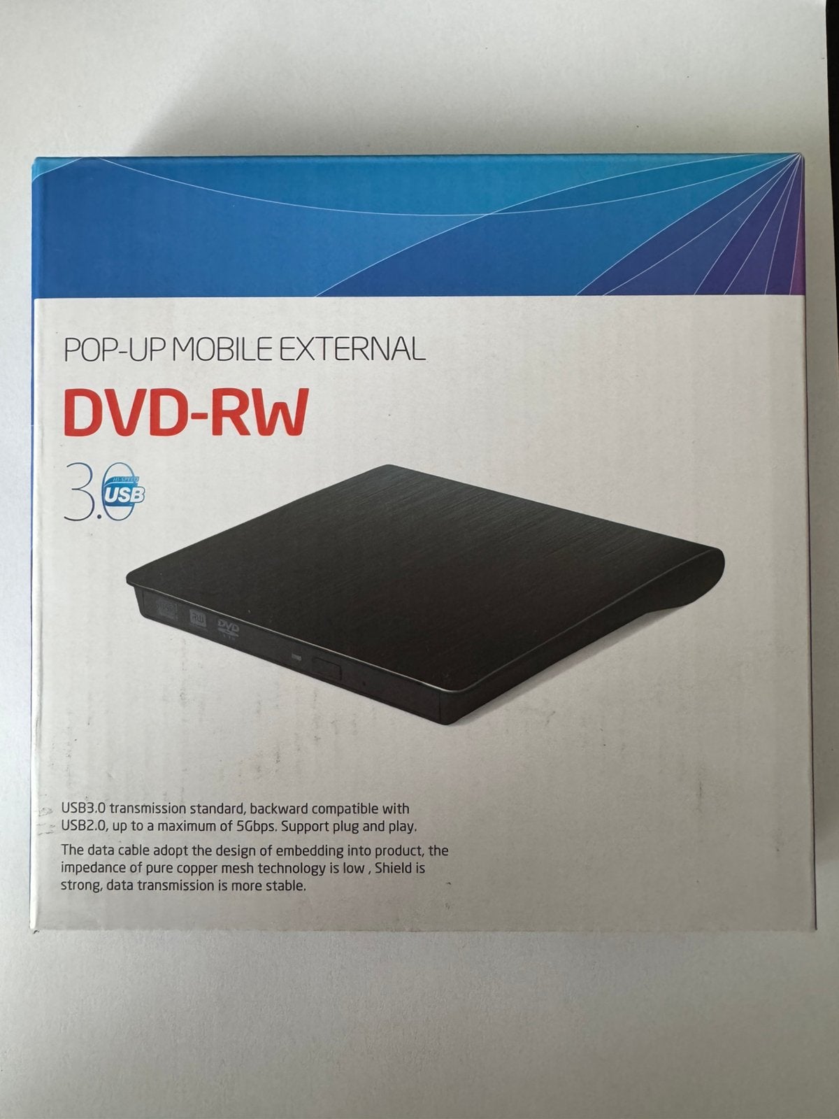 Nieuwe Mercitic externe DVD-RW brander – USB-A + USB-C, Ophalen of Verzenden, Nieuw, Extern, Cd
