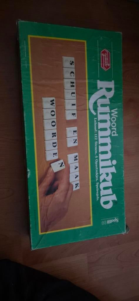 Woord Rummikub - Schrijf en maak woorden, Drie of vier spelers, Ophalen of Verzenden, Gebruikt, Goliath