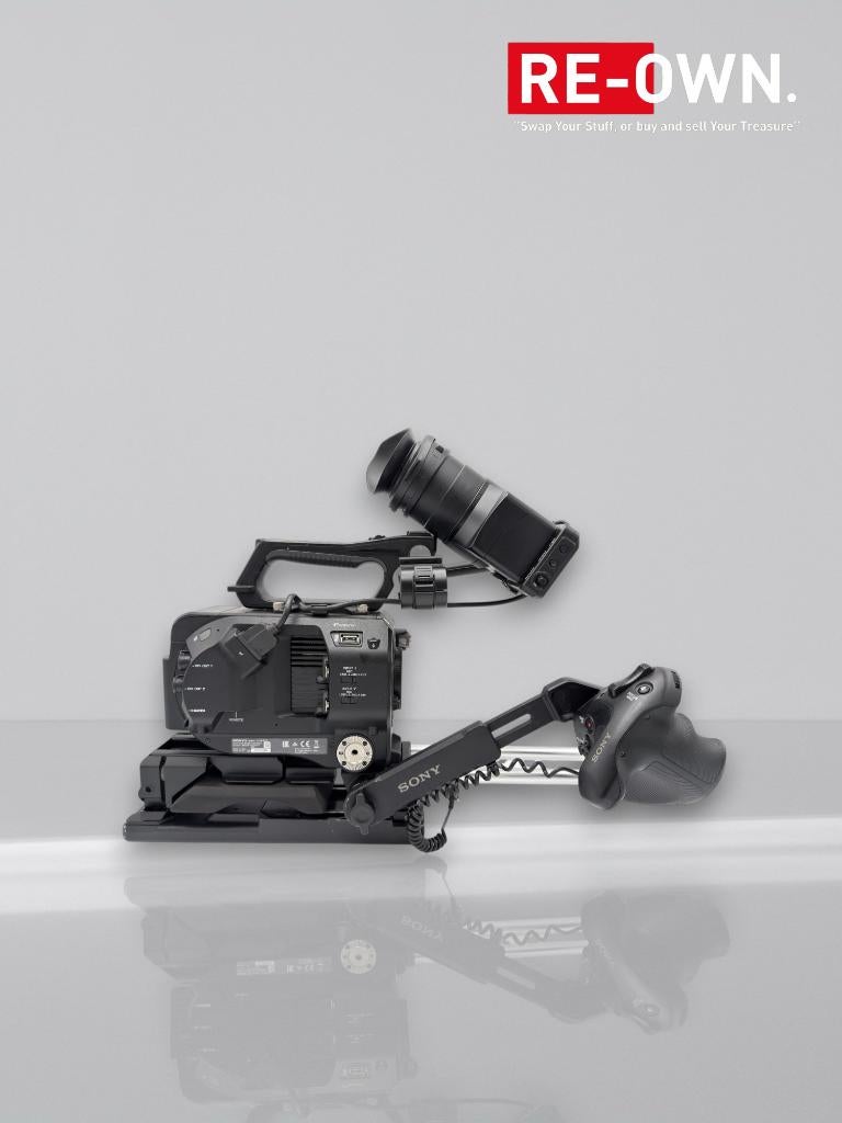 Sony PXW-FS7 4K Pro Video Camera (mic + lcd + batterijen+tas, ., 20x of meer, Ophalen of Verzenden, Zo goed als nieuw