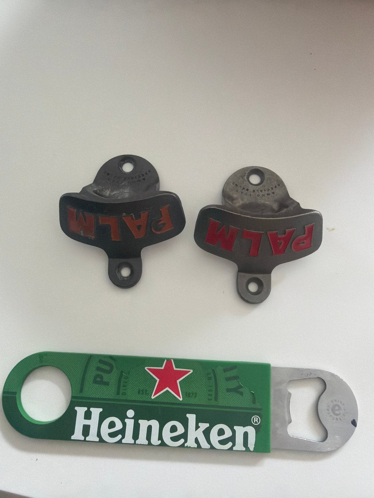 Palm en Heineken flesopeners, Ophalen, Gebruikt, Gebruiksvoorwerp