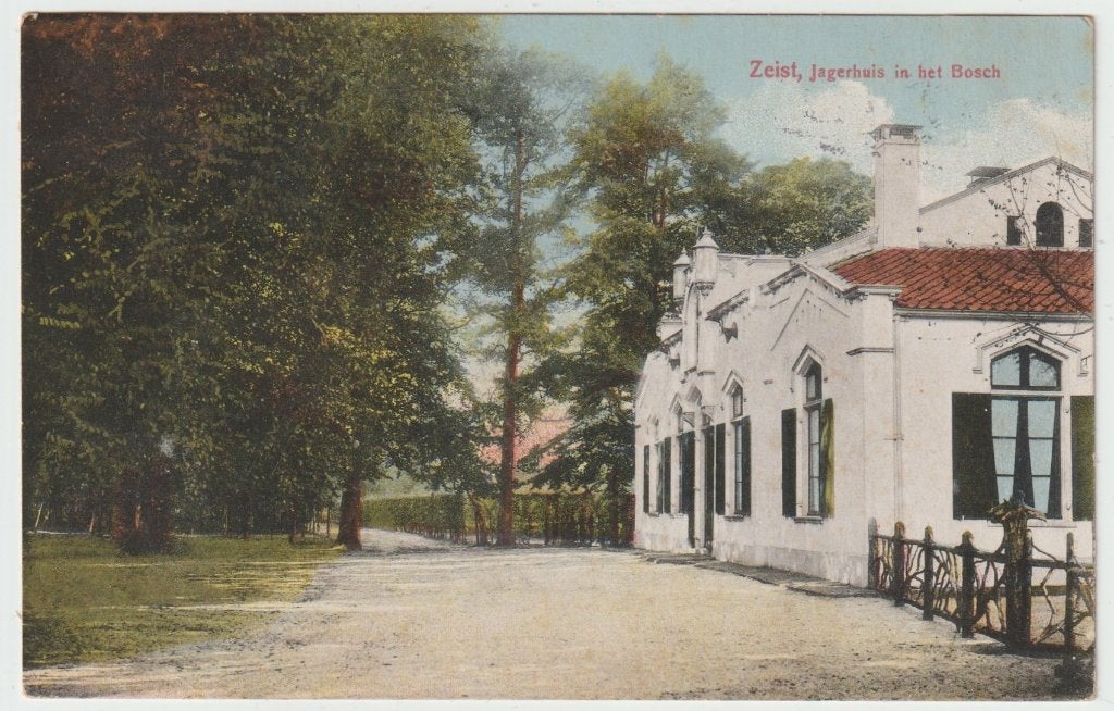 Zeist 1913. Jagerhuis in het Bosch, Verzenden, Voor 1920, Gelopen, Utrecht