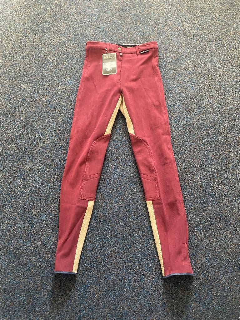Paardrijbroek bordeauxrood NIEUW, Dressuur, Nieuw, Dames, Onderkleding