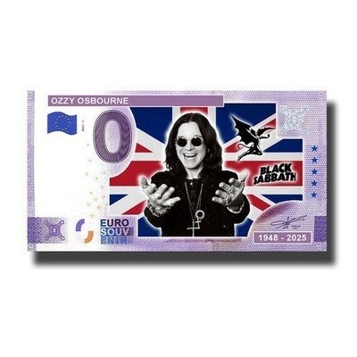 0 Euro Biljet Ozzy Osbourne, Postzegels en Munten, Ophalen of Verzenden, Overige landen, 5 euro