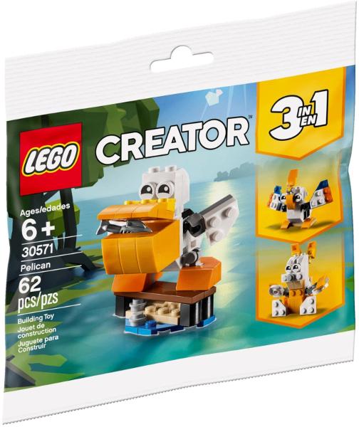 Lego Creator polybag 30571 Pelikaan, Lego, Nieuw, Ophalen of Verzenden, Compleet