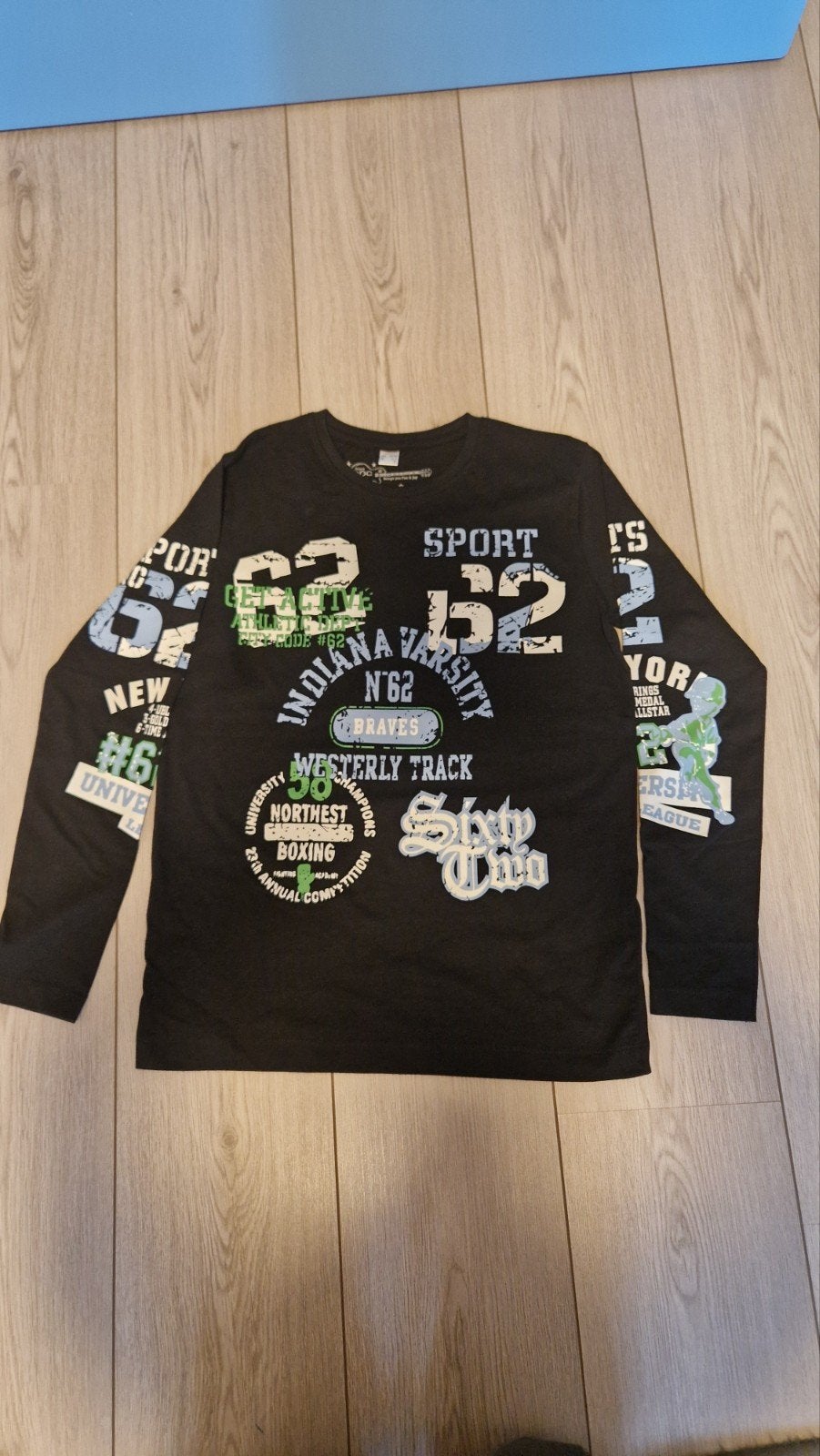 Stoere longsleeve zwart met opdruk - Maat 152/158, Ophalen of Verzenden, Zo goed als nieuw, Shirt of Longsleeve, Bad Boys