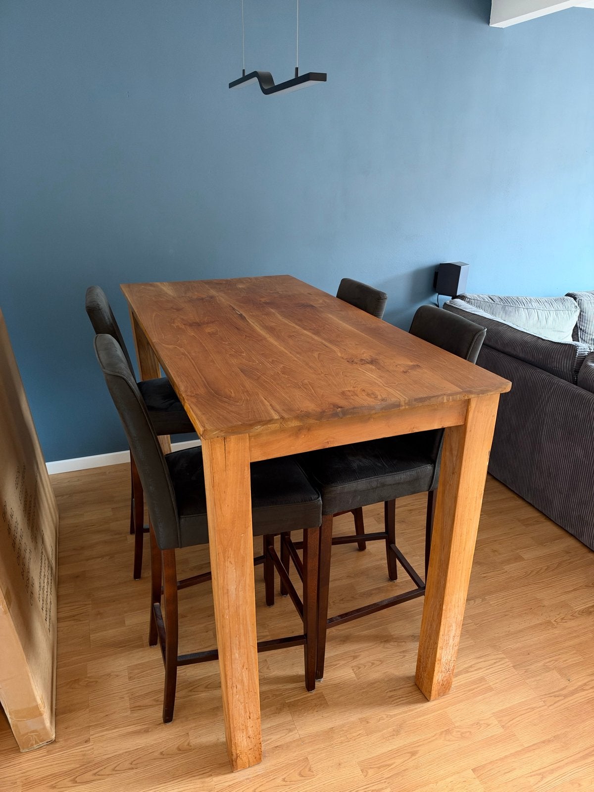 Teak houten meubelset: TV-kast, salontafel, eettafel, Huis en Inrichting, Ophalen, Gebruikt, 150 tot 200 cm, Teakhout