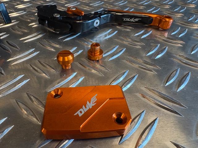 KTM Duke powerparts koppeli,rem Hendels, Remvloeistof Deksel, Ophalen, Zo goed als nieuw