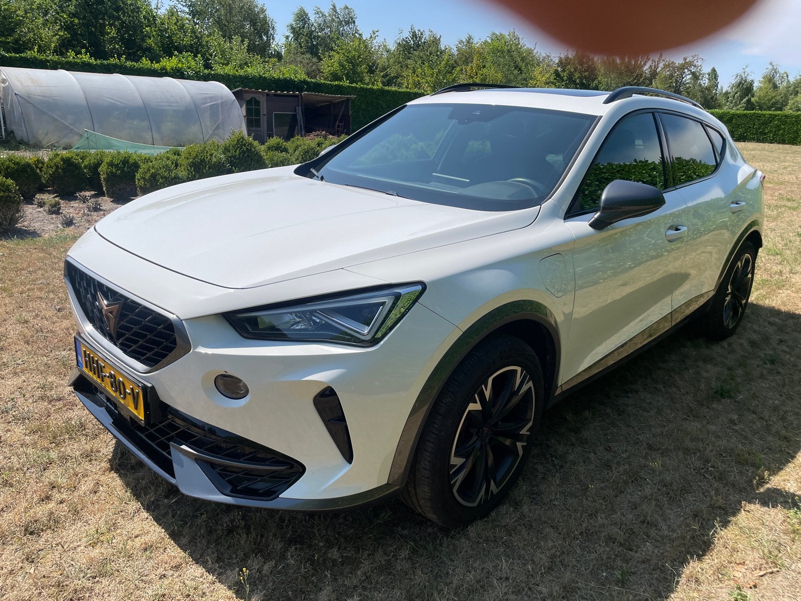 Cupra Formentor 1.4 E-panorama  hybrid 204pk Dsg-6 2022 Wit, Auto's, Zwart, 4 cilinders, Formentor, Wit