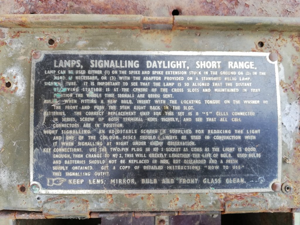 WW2 - Signal Lamp Daylight Short Range MkII, Ophalen of Verzenden, Landmacht, Engeland, Kist of Geocache