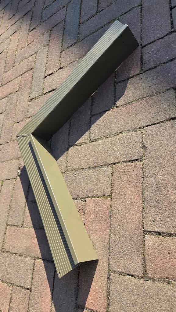 Daktrim binnenhoek groen, Doe-het-zelf en Verbouw, Dakpannen en Dakbedekking, Ophalen of Verzenden, Nieuw, Metaal, Minder dan 5 m²