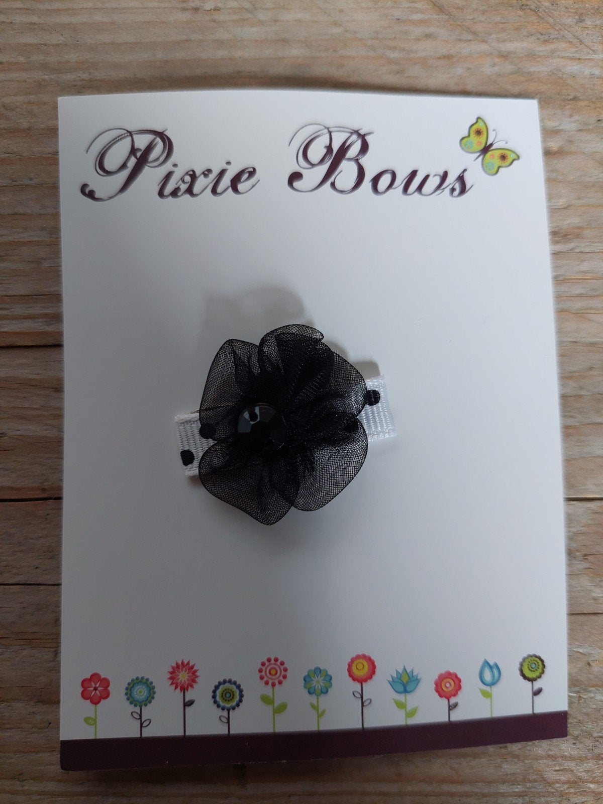 Haarknipje Pixie Bows - Zwart Wit - 3 cm, Ophalen of Verzenden, Nieuw, Pixie Bows