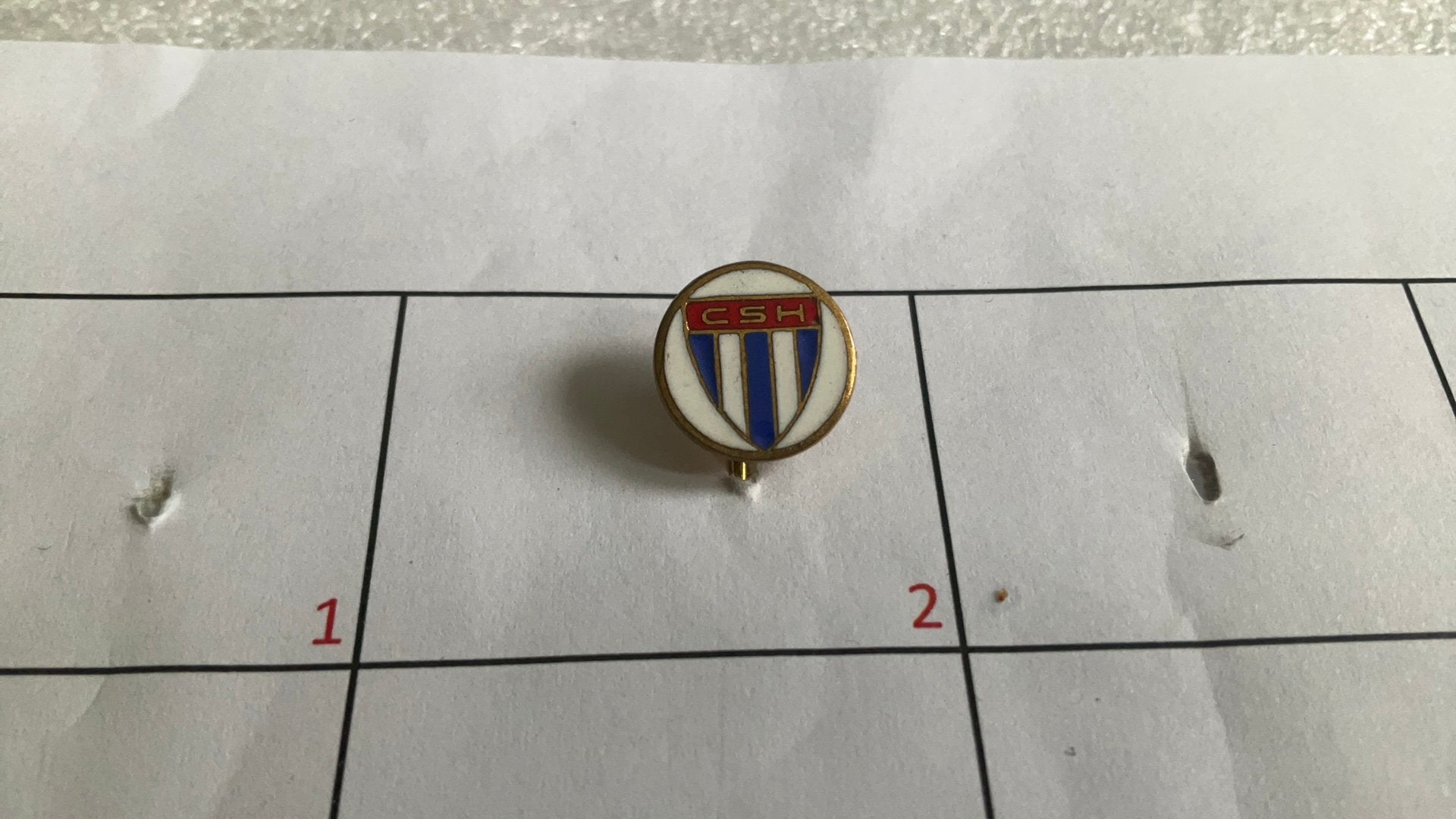 Speldje voetbal CS Hollerich Hollerech Luxemburg, Ophalen of Verzenden, Zo goed als nieuw, Sport
