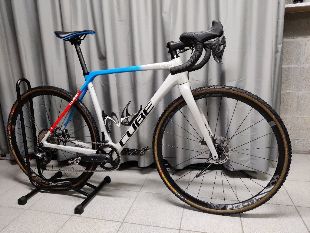 Cyclocross CUBE cross race 53, 28 inch, Carbon, 10 tot 15 versnellingen, Heren